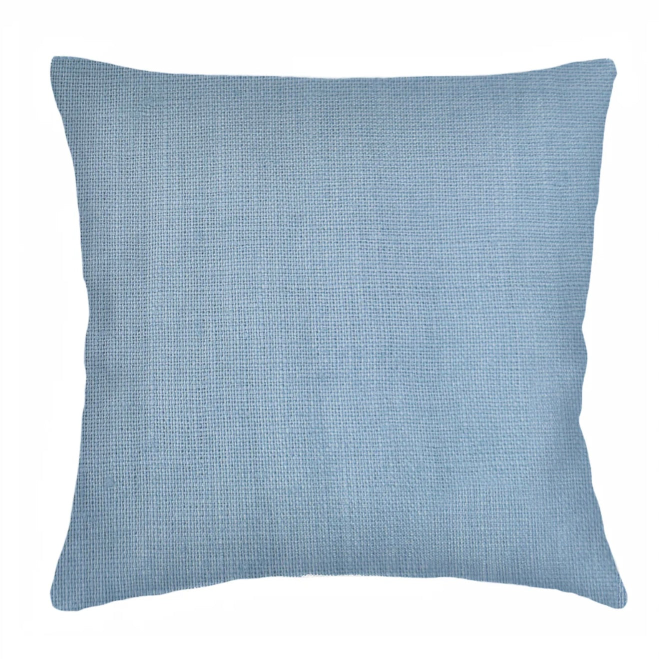 Anaya Home So Soft Linen Coastal Blue Pillow 20x20 With Down Insert - Image 1