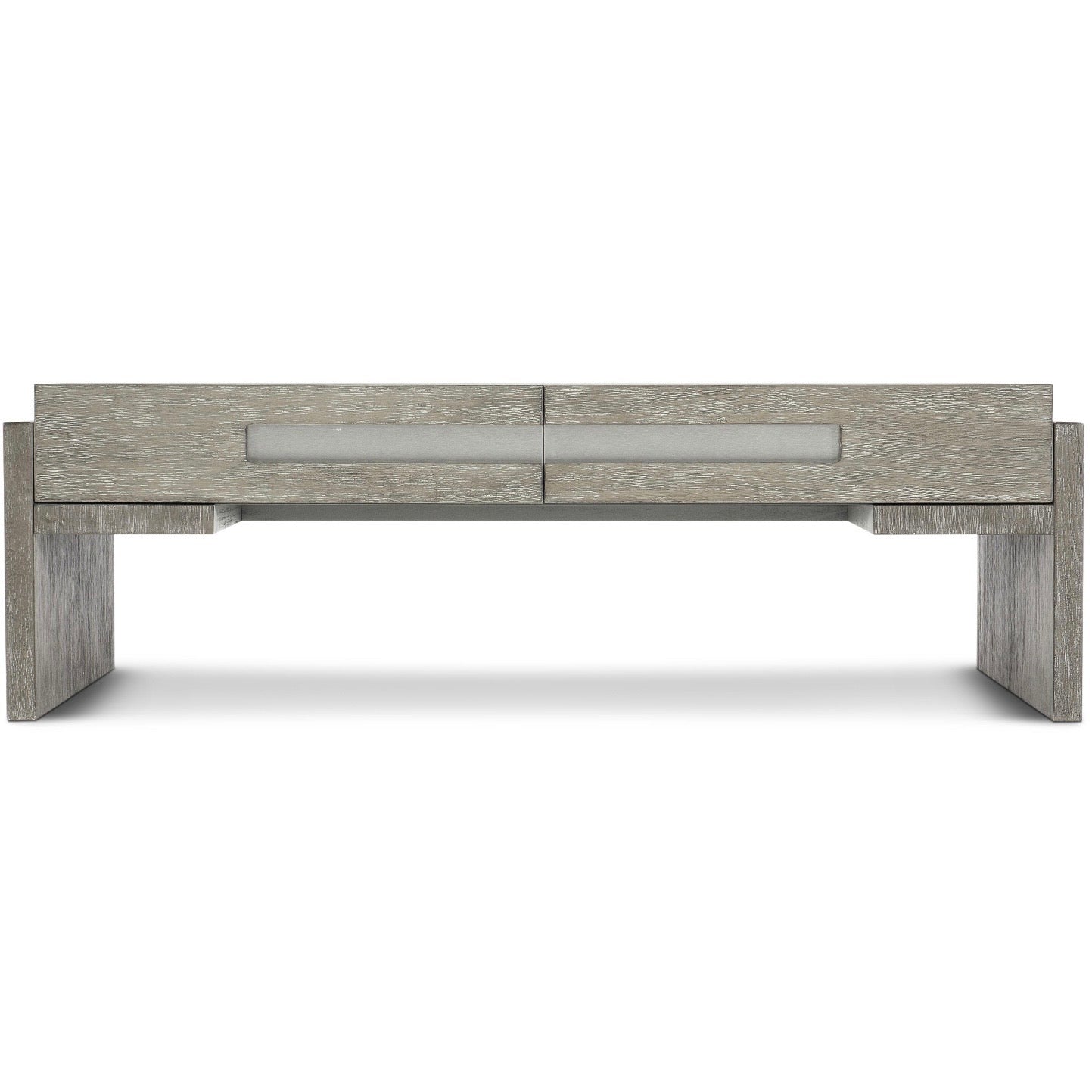 Bernhardt Foundations Collection Rectangular Cocktail Table ~ Light And Dark Shale Finish - Image 3