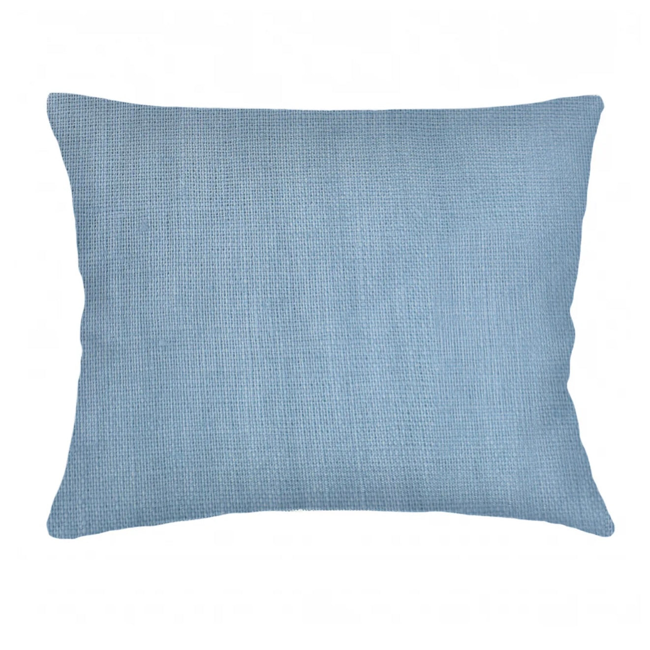 Anaya Home So Soft Linen Coastal Blue Dutch Euro Pillow 28x36 With Down Insert - Image 1