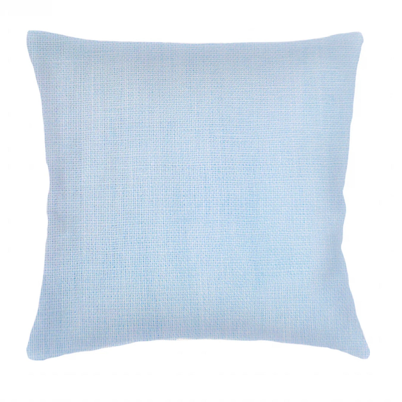 Anaya Home So Soft Linen Light Blue Pillow 20x20 With Down Insert - Image 1