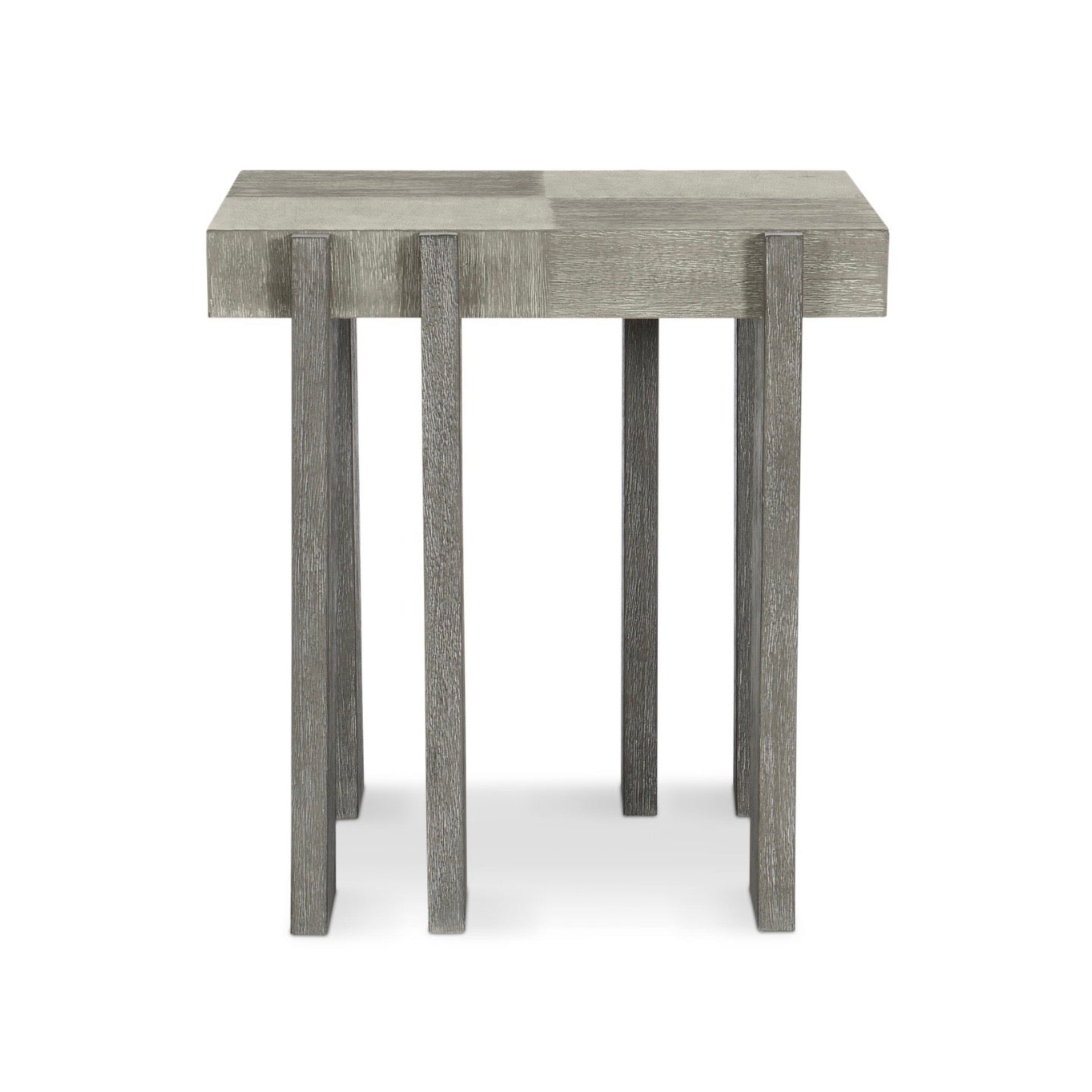 Bernhardt Foundations Collection Side Table ~ Light And Dark Shale Finish