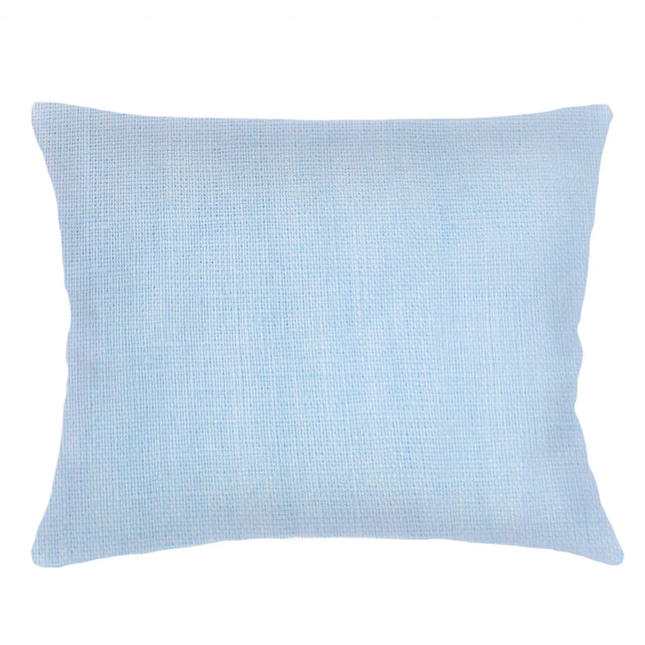 Anaya Home So Soft Linen Light Blue Dutch Euro Pillow 28x36 With Down Insert - Image 1