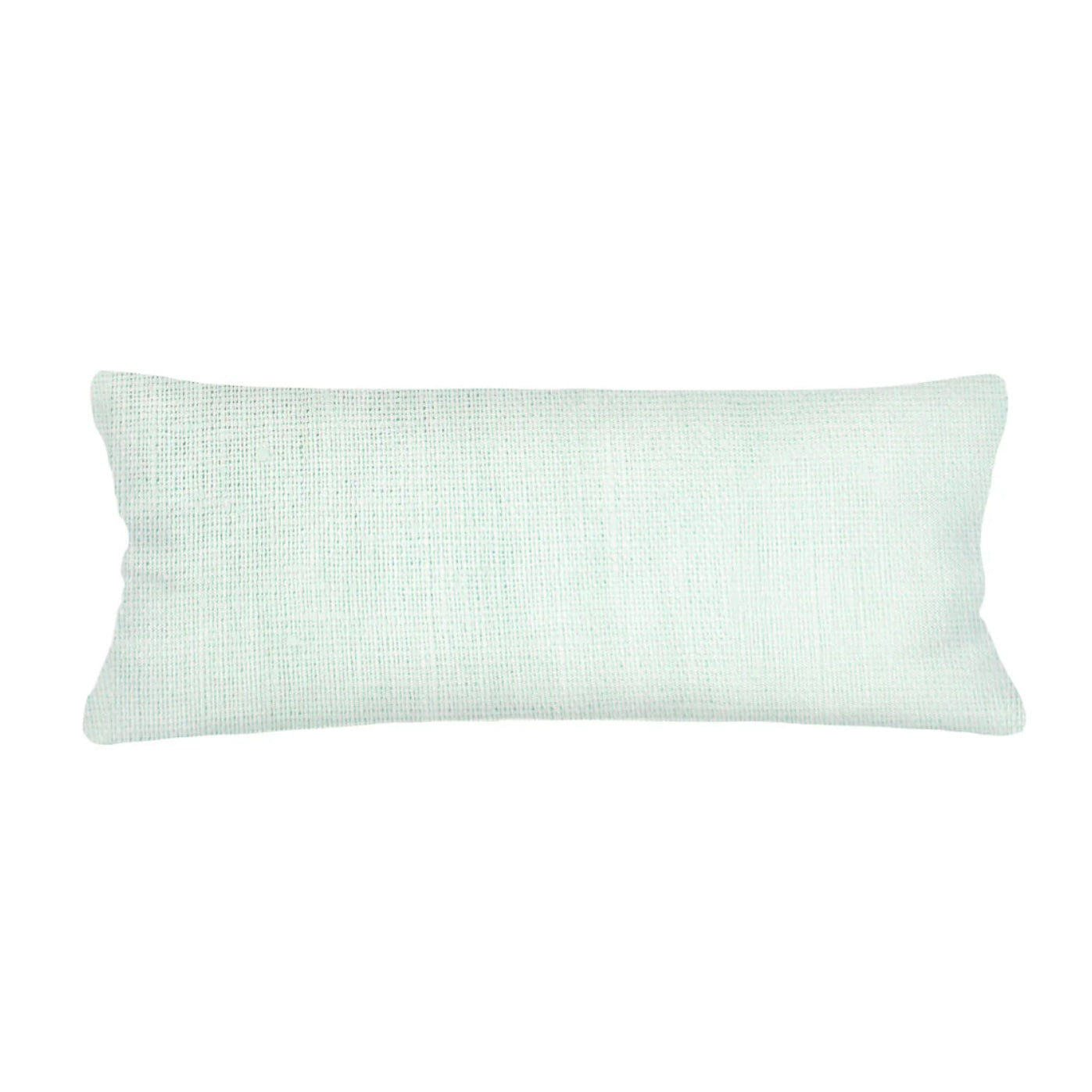 Anaya Home So Soft Linen Bright Aqua Lumbar Pillow 14×40 With Down Insert