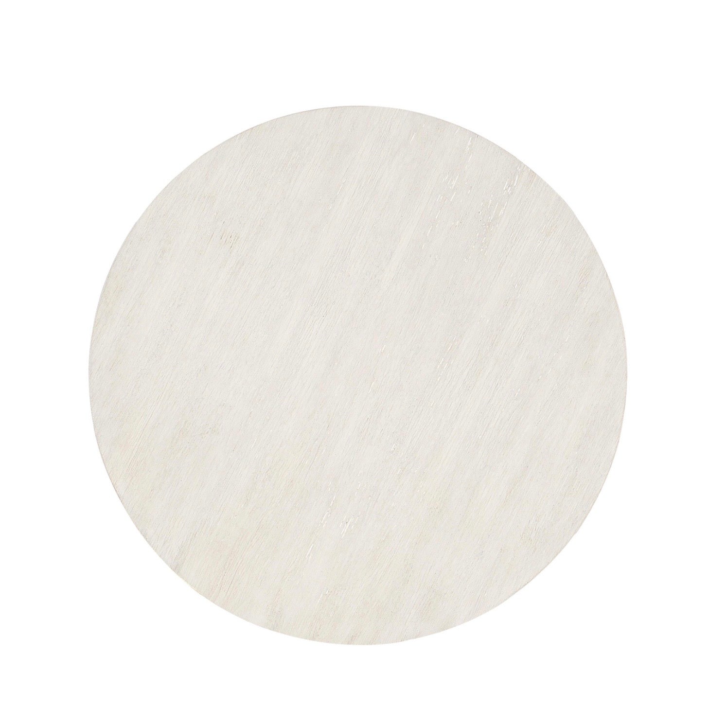 Bernhardt Foundations Collection Round Side Table ~ Linen And Light Shale Finish - Image 3