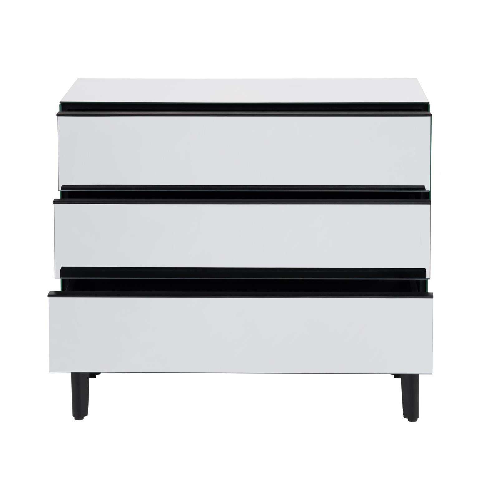 Crestview Collection Henley Mirror Three-Drawer Chest - Image 3
