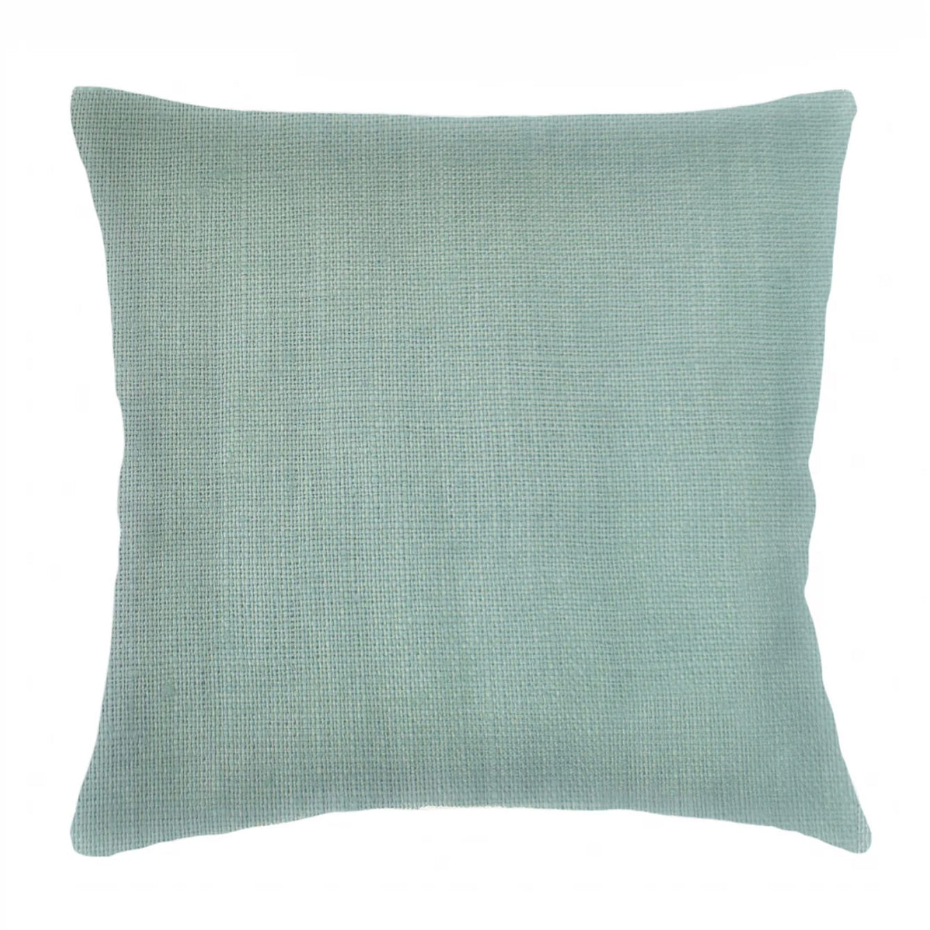 Anaya Home So Soft Linen Mint Green Pillow 20x20 With Down Insert - Image 1