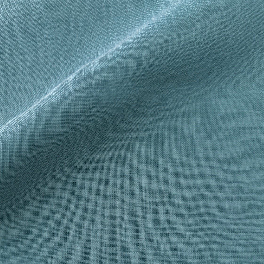 Anaya Home So Soft Linen Turquoise Lumbar Pillow 14x20 With Down Insert - Image 2