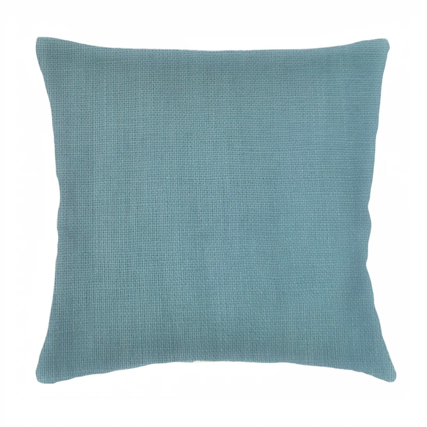 Anaya Home So Soft Linen Turquoise Pillow 20x20 With Down Insert - Image 1