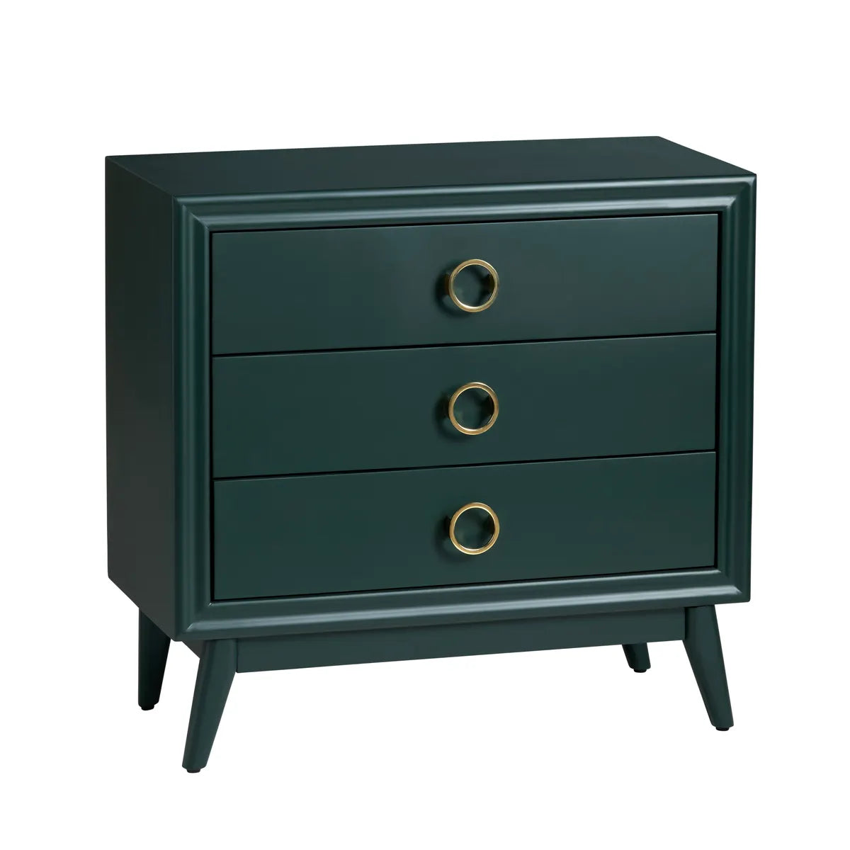 Crestview Collection Pomeroy Emerald Green And Gold Chest - Image 1