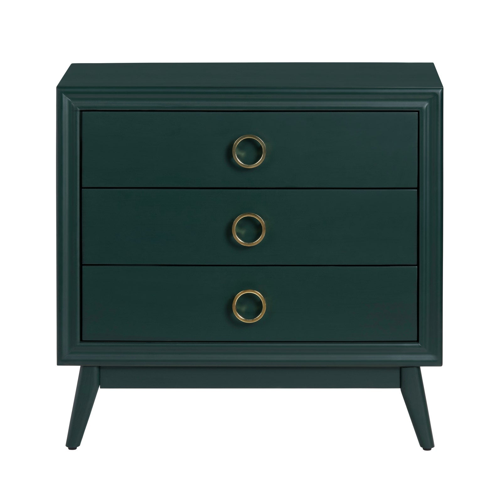 Crestview Collection Pomeroy Emerald Green And Gold Chest - Image 2