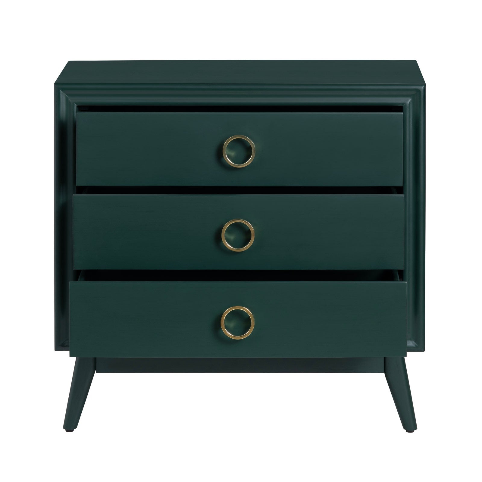 Crestview Collection Pomeroy Emerald Green And Gold Chest - Image 3
