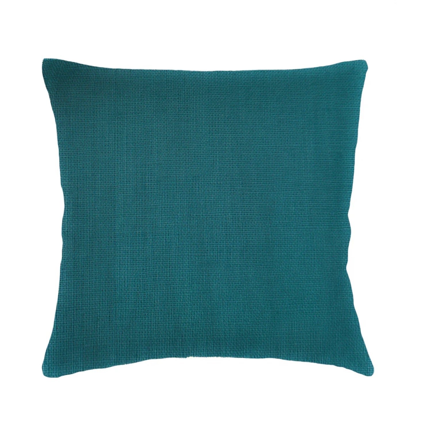 Anaya Home So Soft Linen Peacock Blue Dutch Euro Pillow 26 x26 With Down Insert - Image 1