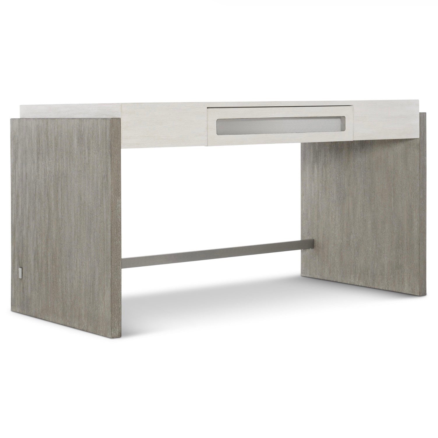 Bernhardt Foundations Workspace Collection Desk ~ Linen And Light Shale Finish - Image 3