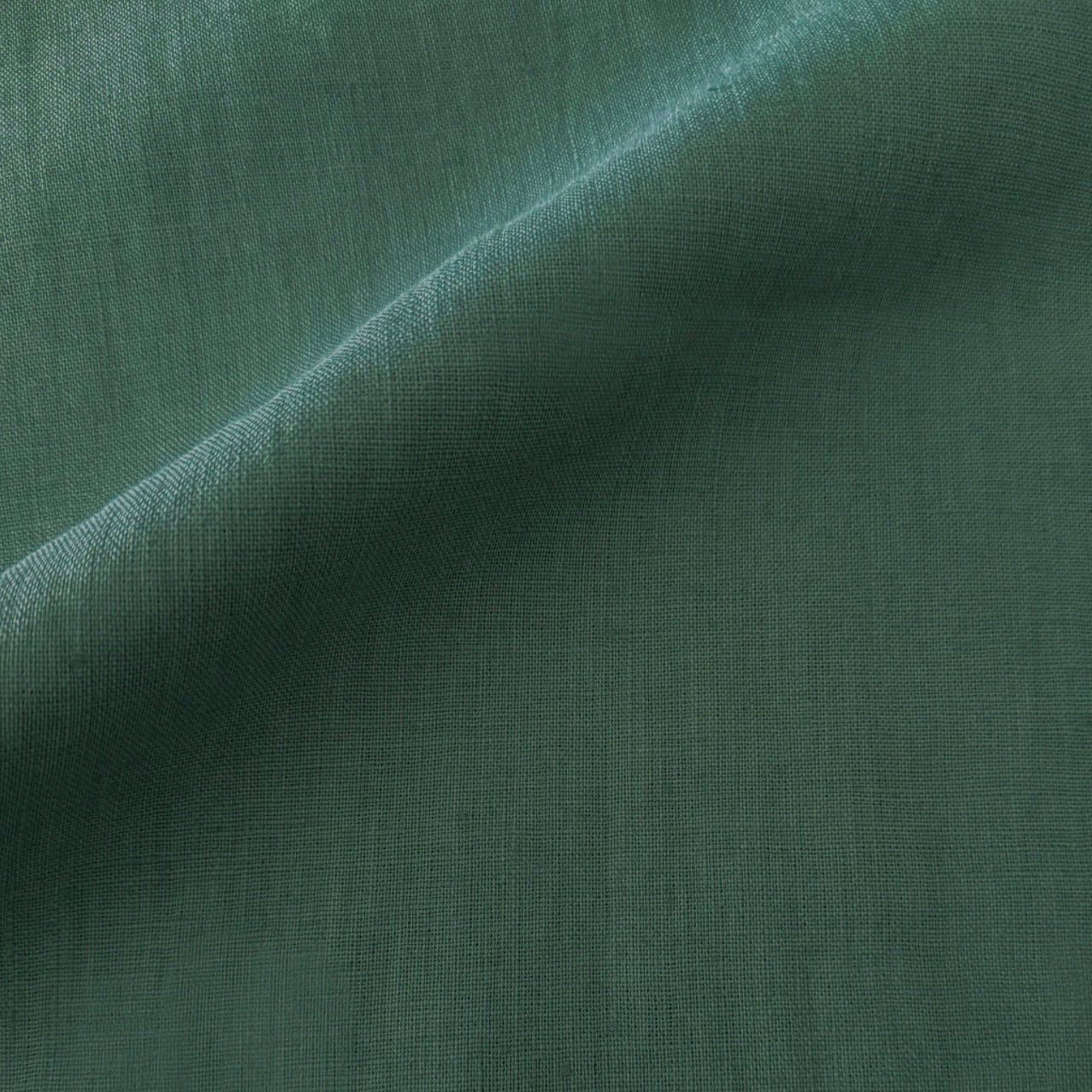 Anaya Home So Soft Linen Emerald Green Lumbar Pillow 14x20 With Down Insert - Image 2