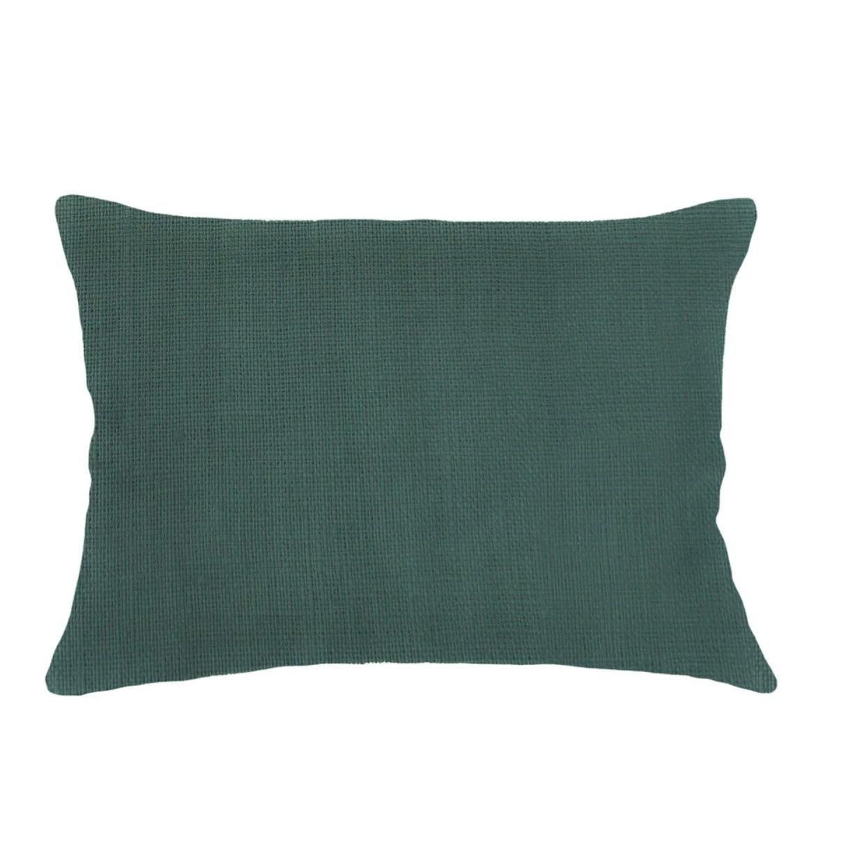 Anaya Home So Soft Linen Emerald Green Lumbar Pillow 14×20 With Down Insert