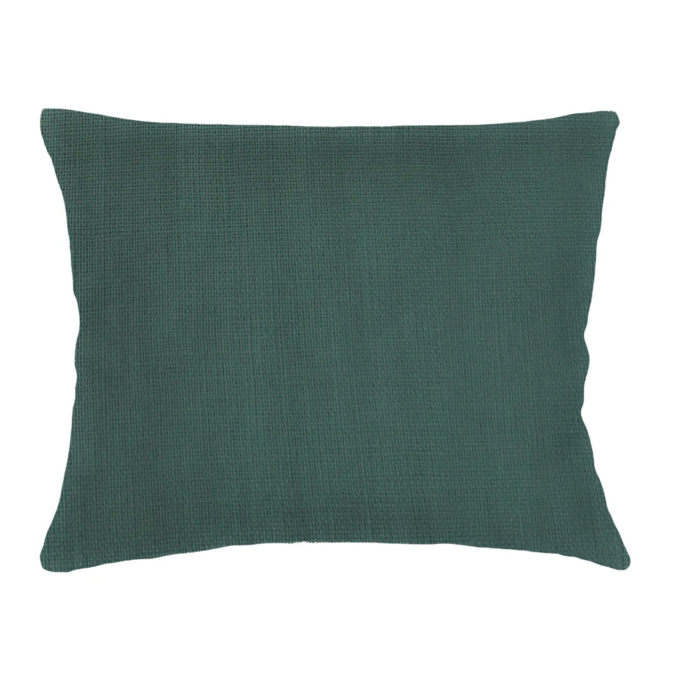 Anaya Home So Soft Linen Emerald Green Dutch Euro Pillow 28x36 With Down Insert - Image 1