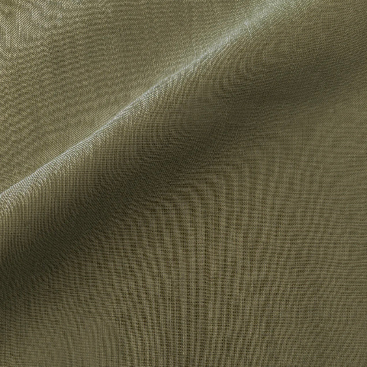 Anaya Home So Soft Linen Olive Green Euro Pillow 26x26 With Down Insert - Image 2