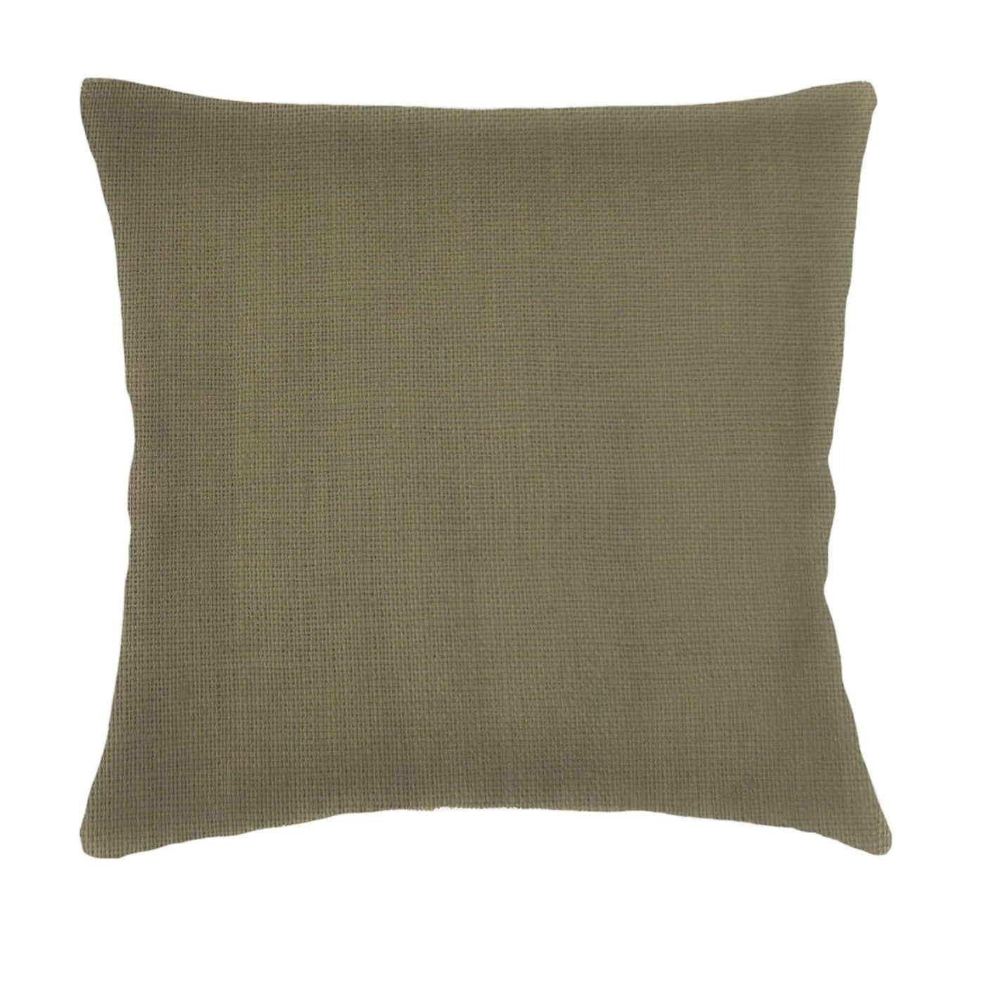 Anaya Home So Soft Linen Olive Green Euro Pillow 26x26 With Down Insert - Image 1