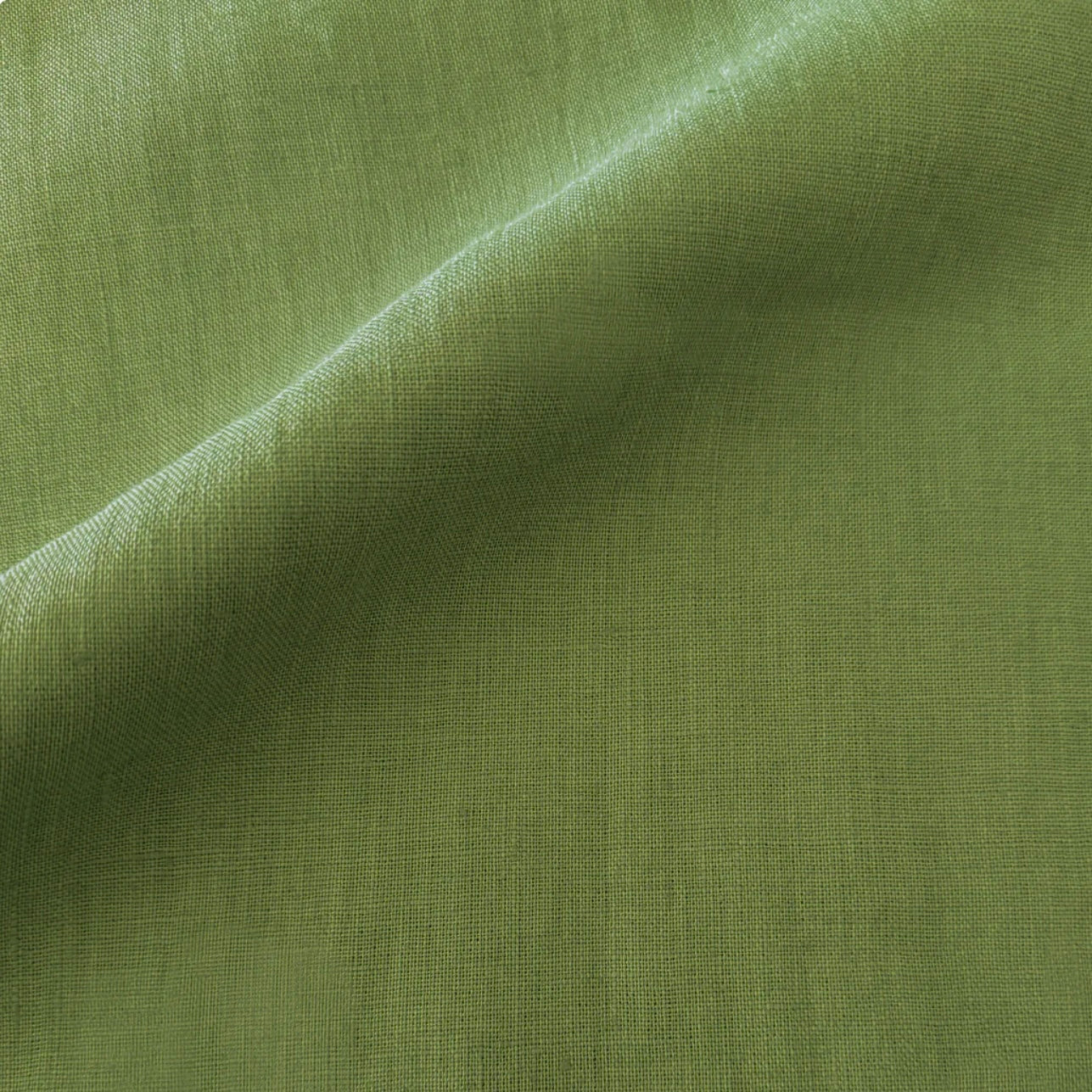 Anaya Home So Soft Linen Pure Green Lumbar Pillow 14x20 With Down Insert - Image 2