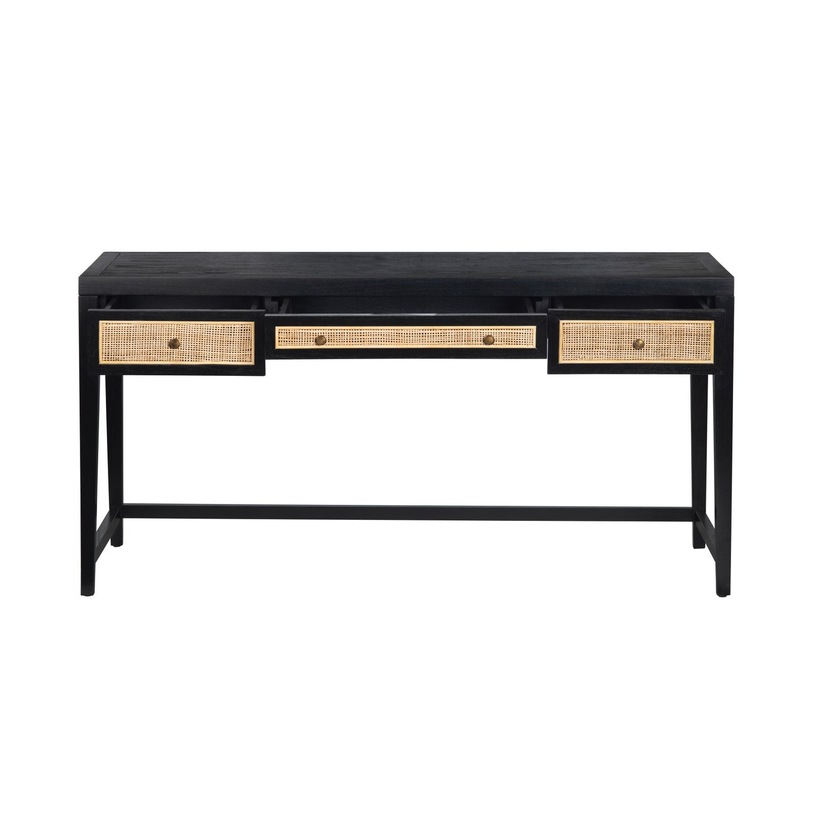 Crestview Collection Alder Black Writing Desk - Image 3