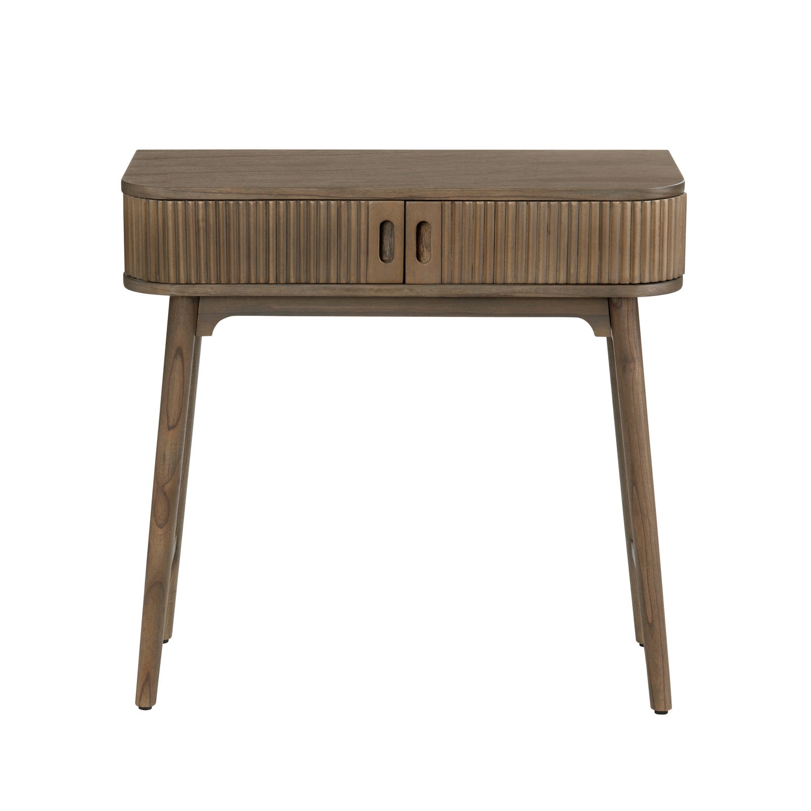 Crestview Collection Chaplin Mindi Wood 2-Door Brown Writing Desk - Image 2