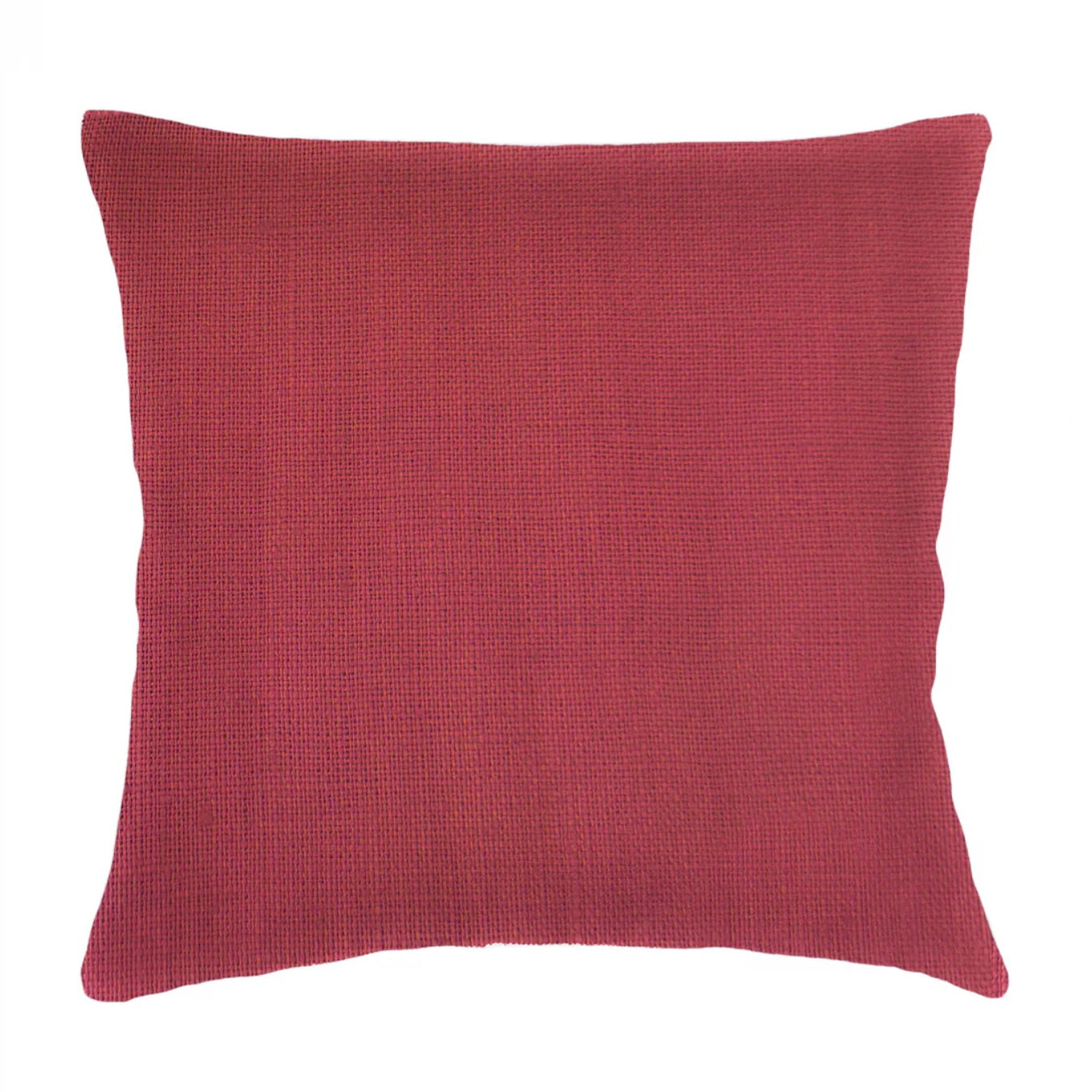 Anaya Home So Soft Linen Red Pillow 20x20 With Down Insert - Image 1