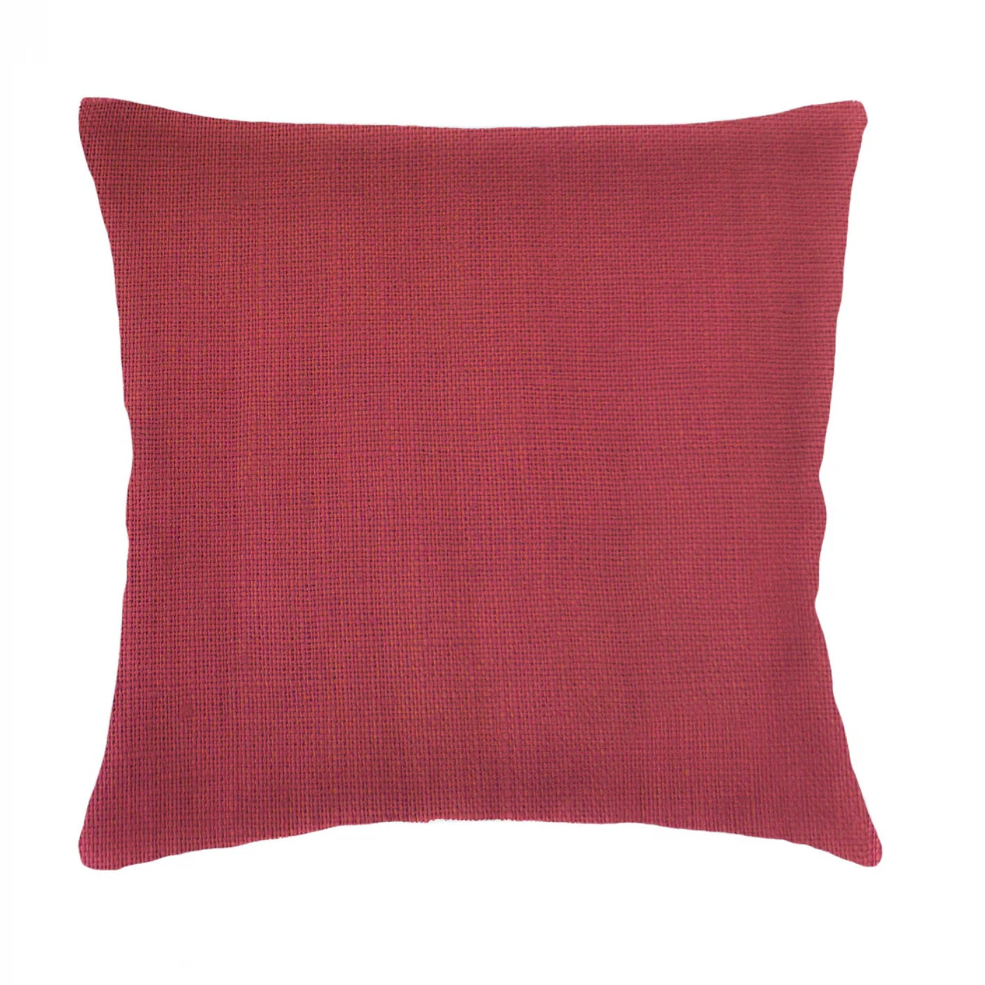 Anaya Home So Soft Linen Red Euro Pillow 26x26 With Down Insert - Image 1