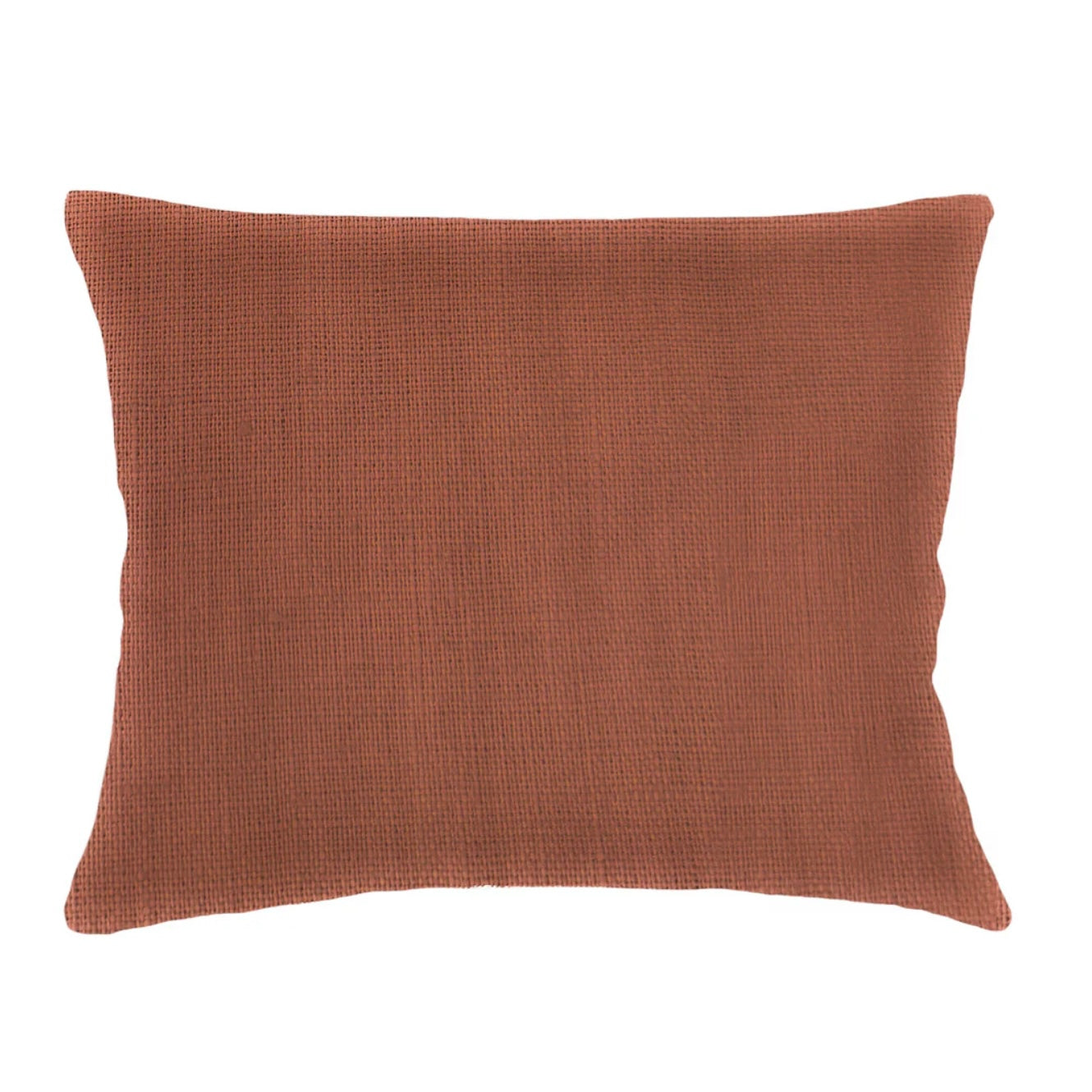 Anaya Home So Soft Linen Rustic Orange Dutch Euro Pillow 28x36 With Down Insert - Image 1