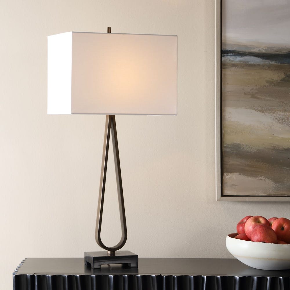 Uttermost Galloway Dark Bronzed Table Lamp - Image 1