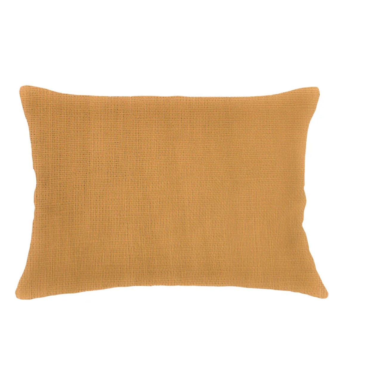 Anaya Home So Soft Linen Tuscan Yellow Lumbar Pillow 14x20 With Down Insert - Image 1