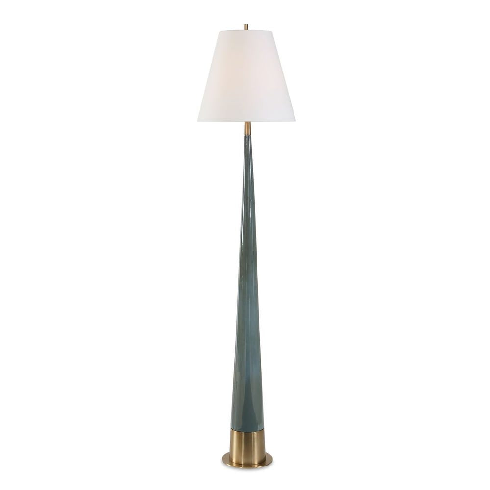 Uttermost Riccardi Smokey Blue Glazed Floor Lamp - Image 3