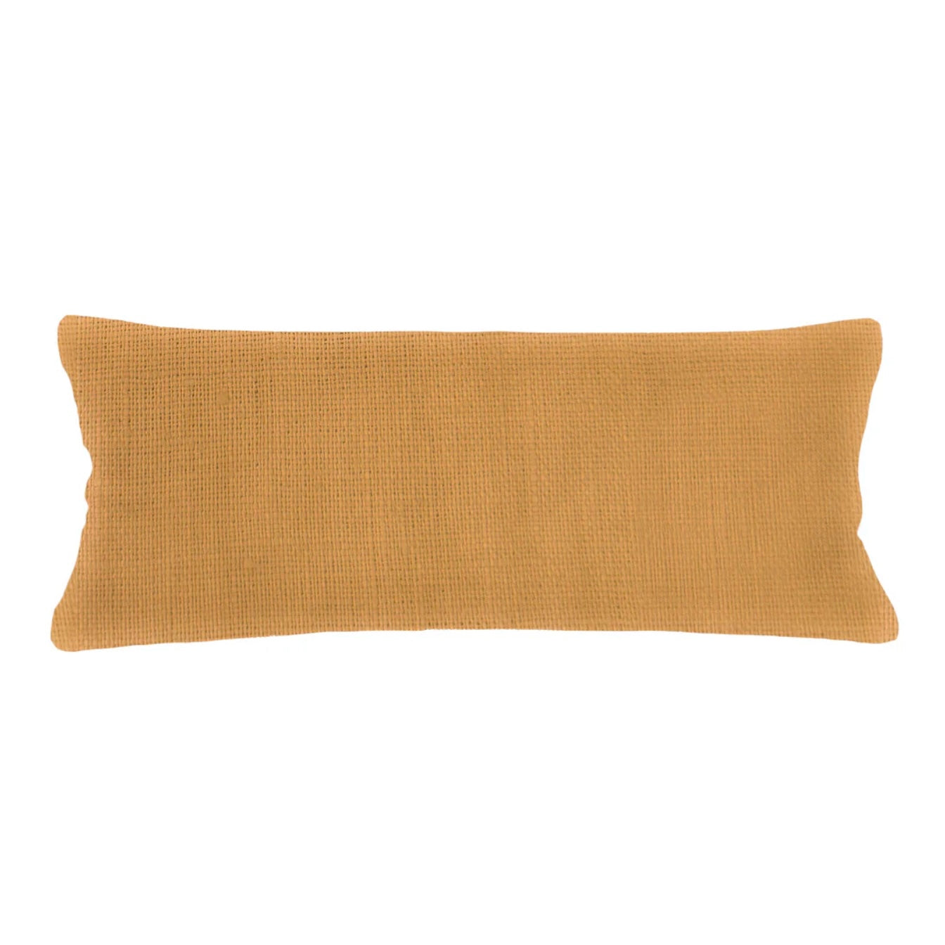 Anaya Home So Soft Linen Tuscan Yellow Lumbar Pillow 14x40 With Down Insert - Image 1