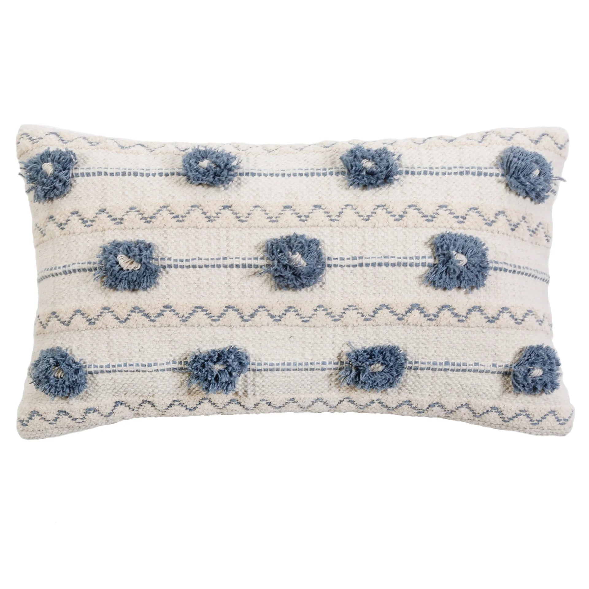 Pom Pom at Home Izzy Hand Woven Pillow with Insert  ~ 14 x 24 - Image 1