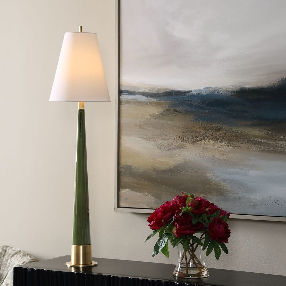 Uttermost Riccardi Moss Green Table Lamp - Image 1