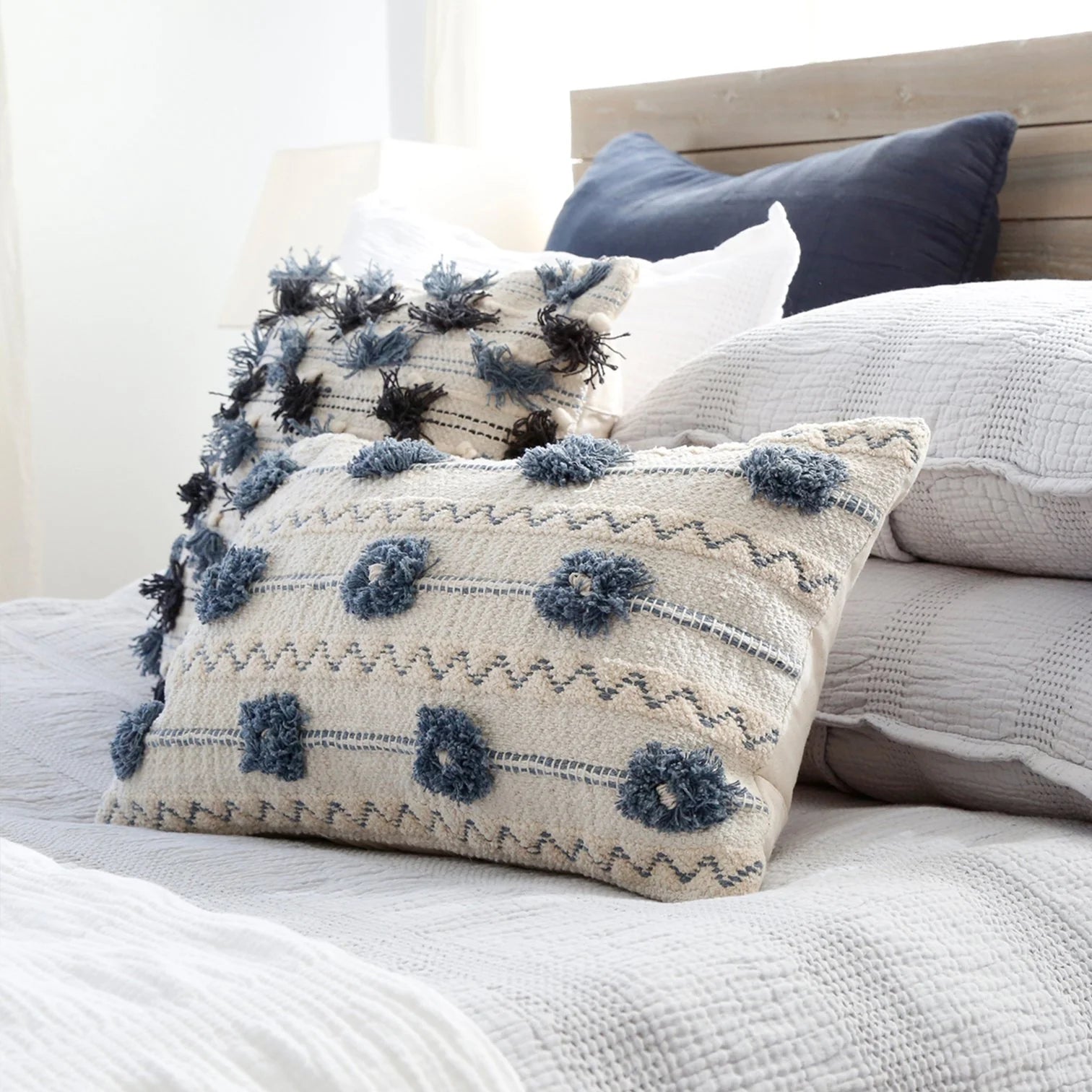 Pom Pom at Home Izzy Hand Woven Pillow with Insert  ~ 14 x 24 - Image 2
