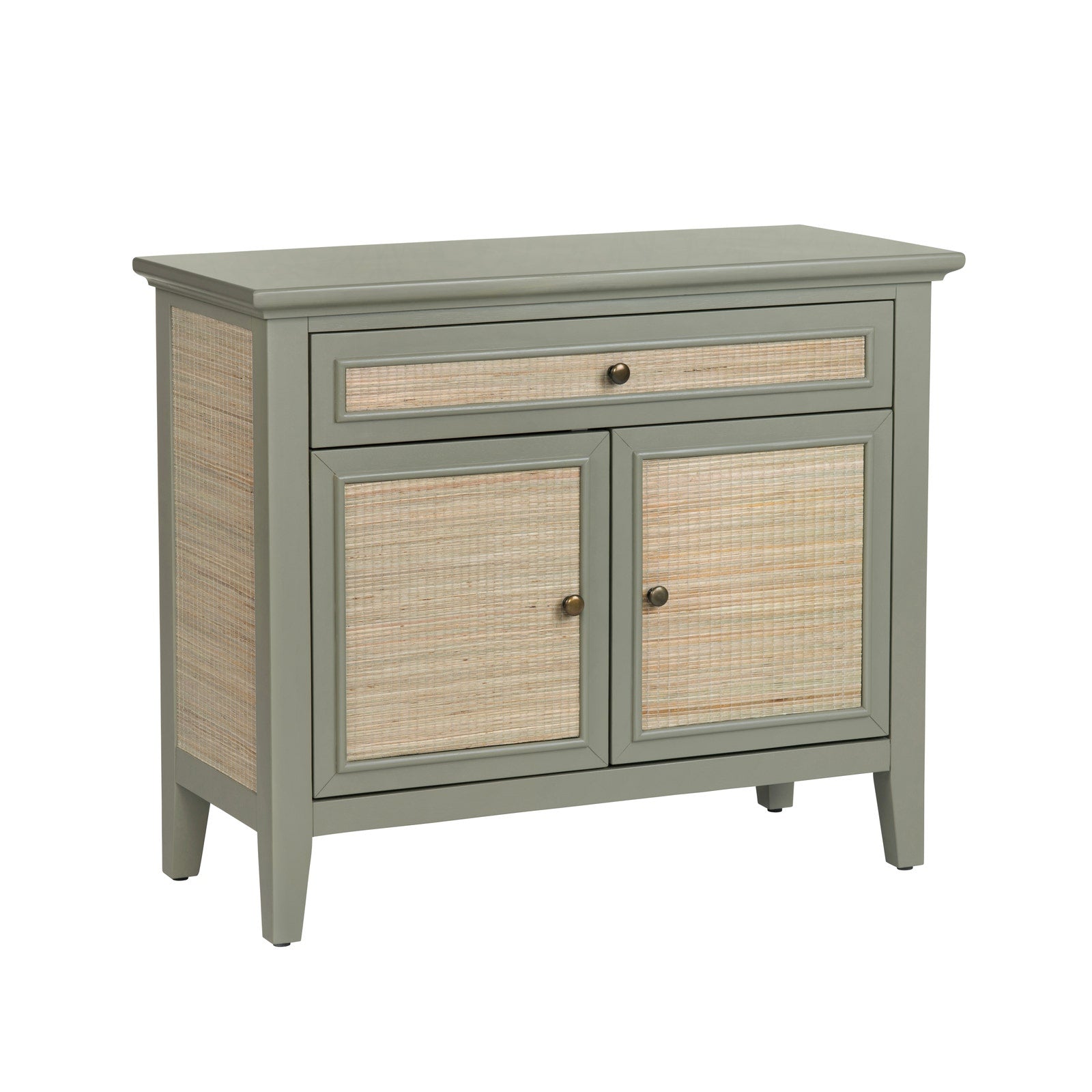 Crestview Collection Solace Light Sage Green Two Door Cabinet - Image 1