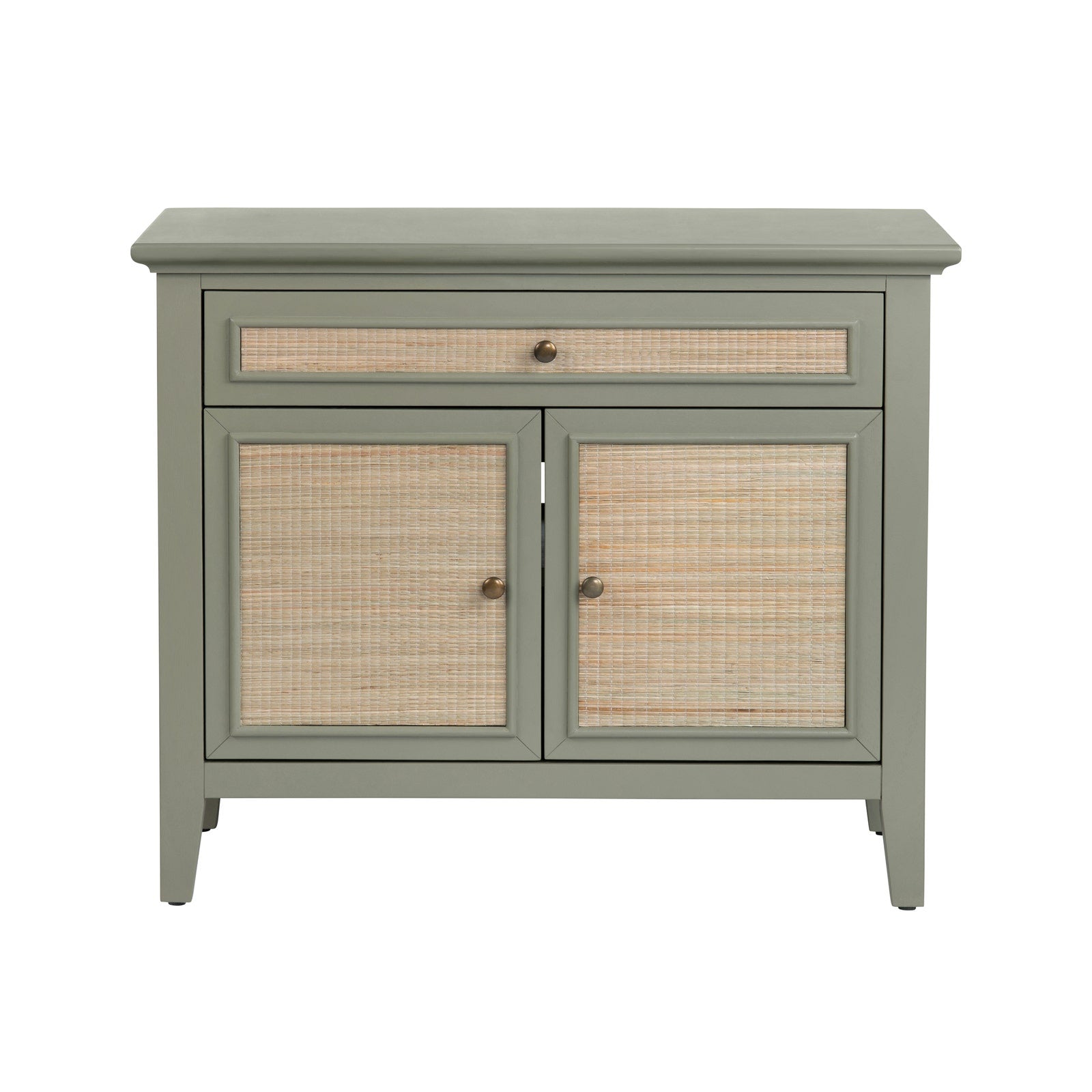Crestview Collection Solace Light Sage Green Two Door Cabinet - Image 3