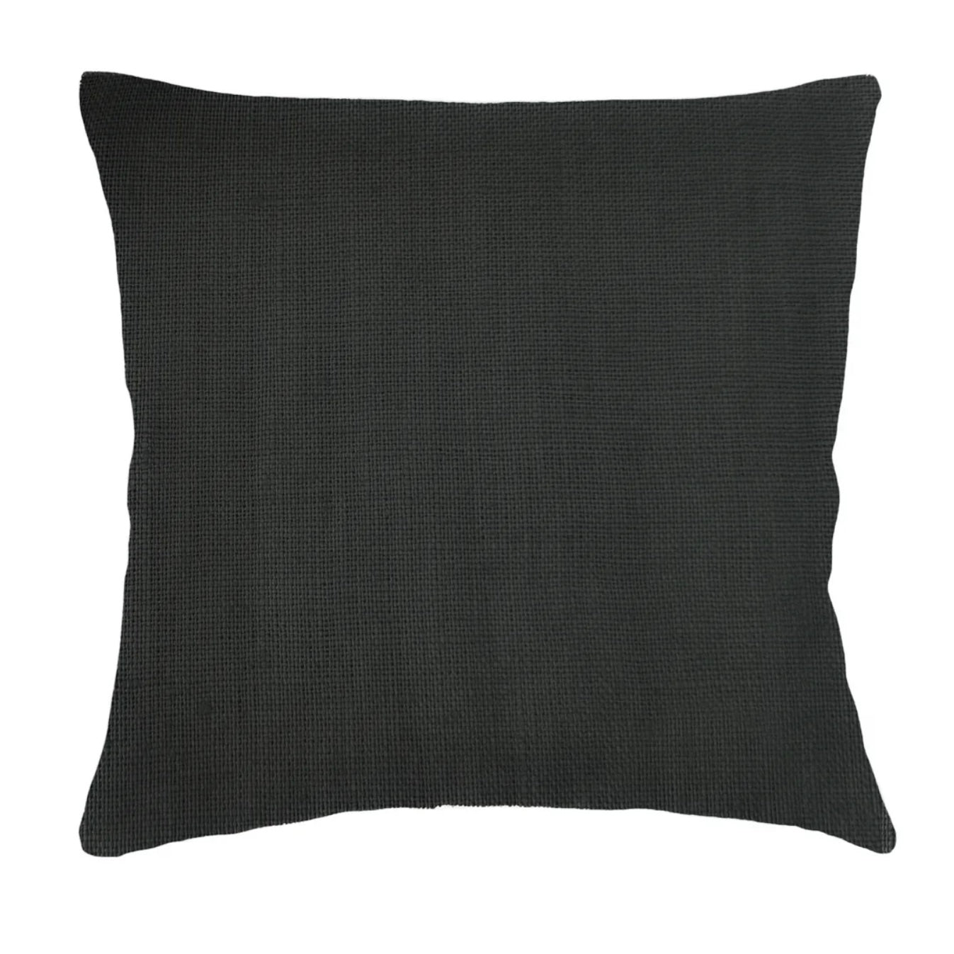 Anaya Home So Soft Linen Black Pillow 20×20 With Down Insert