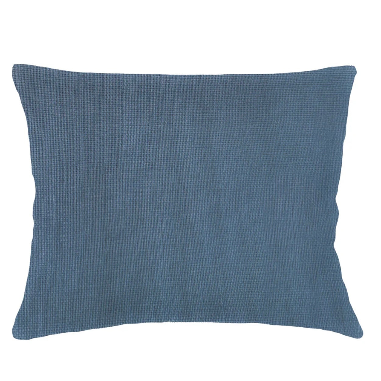 Anaya Home So Soft Linen Marine Blue Dutch Euro Pillow 28x36 With Down Insert - Image 1