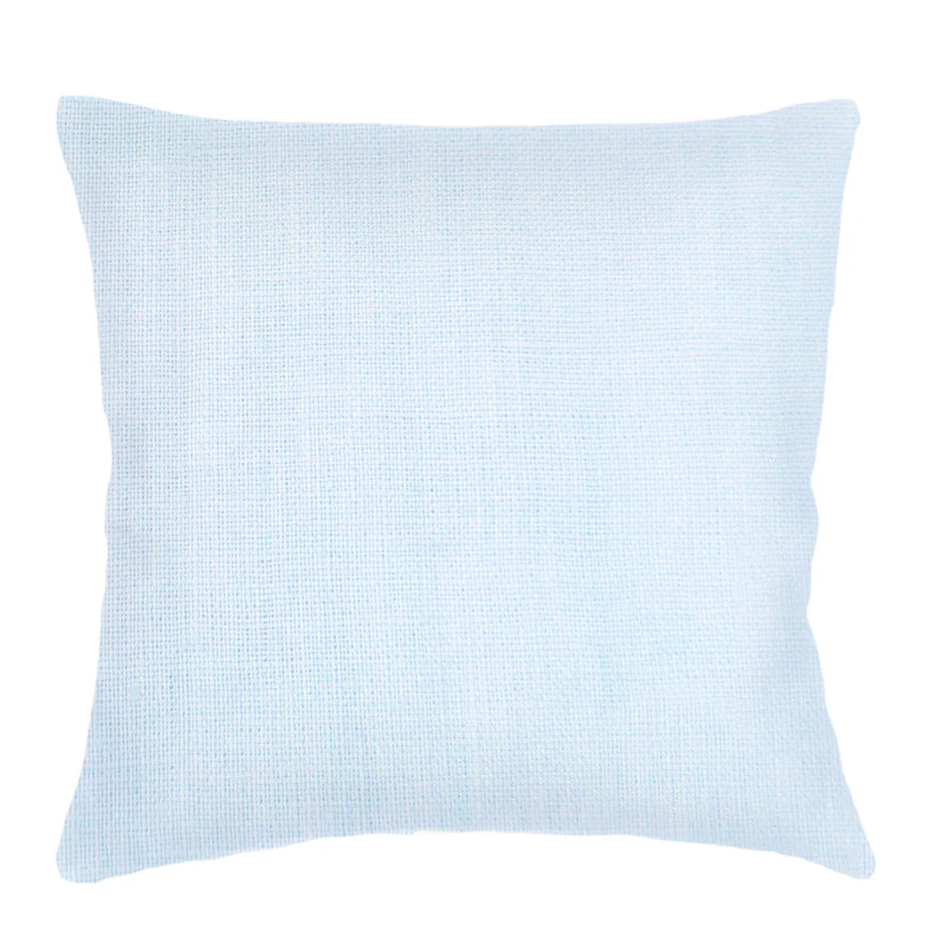 Anaya Home So Soft Linen Sky Blue Pillow 20x20 With Down Insert - Image 1