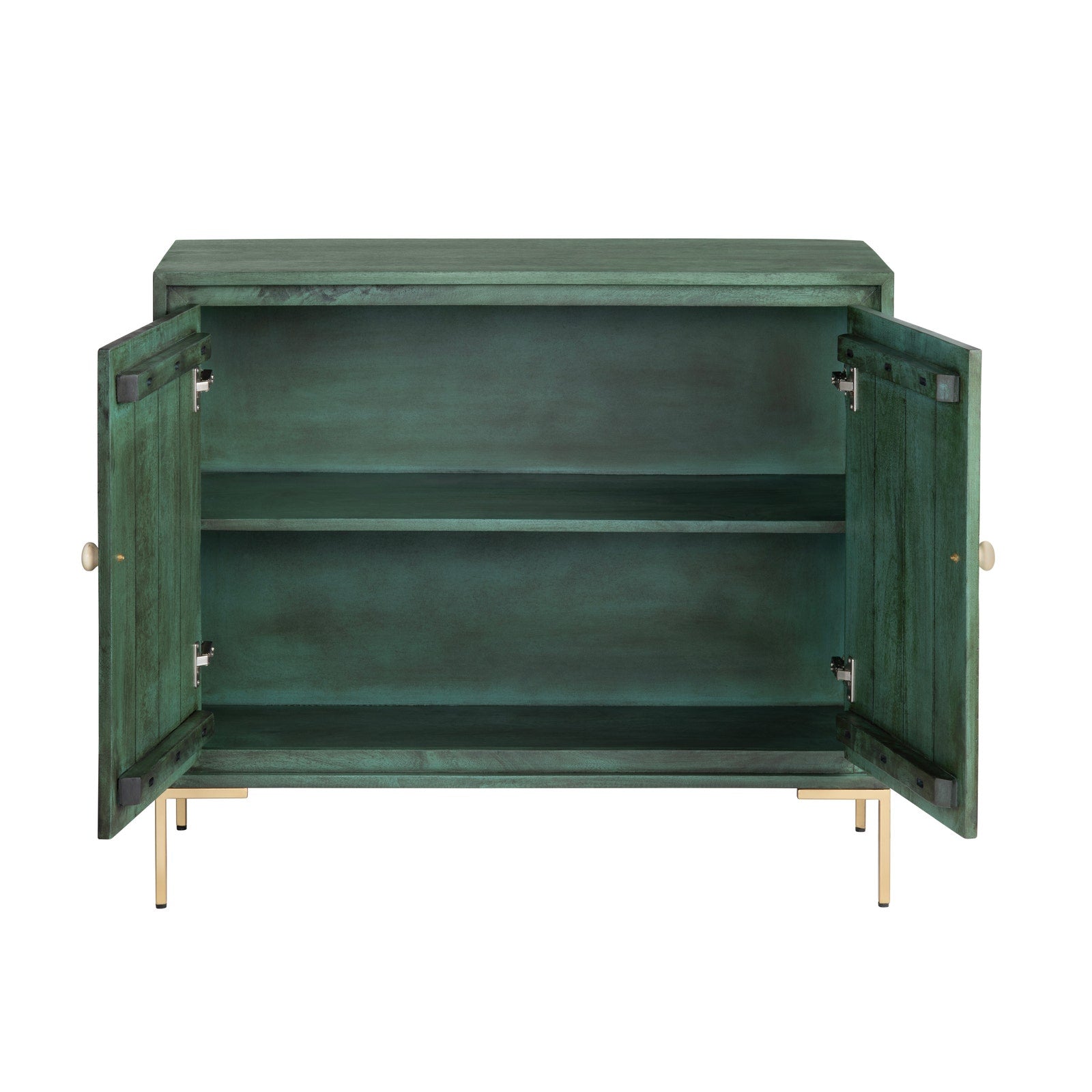 Crestview Collection Flourish Green 2- Door Cabinet - Image 3