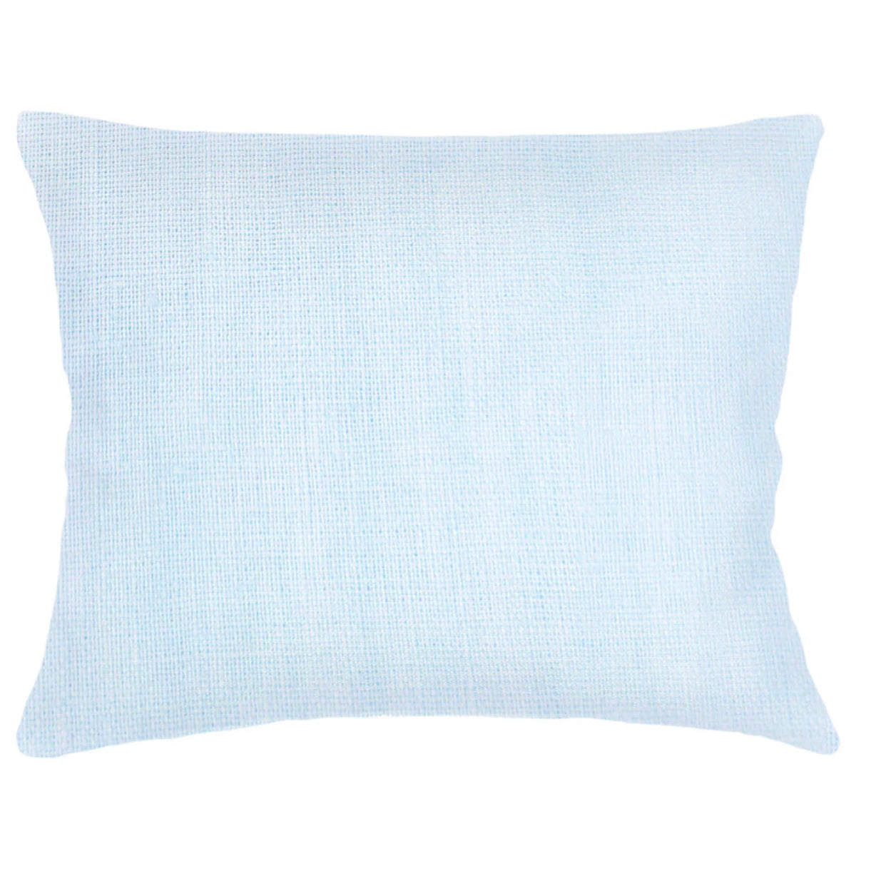 Anaya Home So Soft Linen Sky Blue Dutch Euro Pillow 28x36 With Down Insert - Image 1