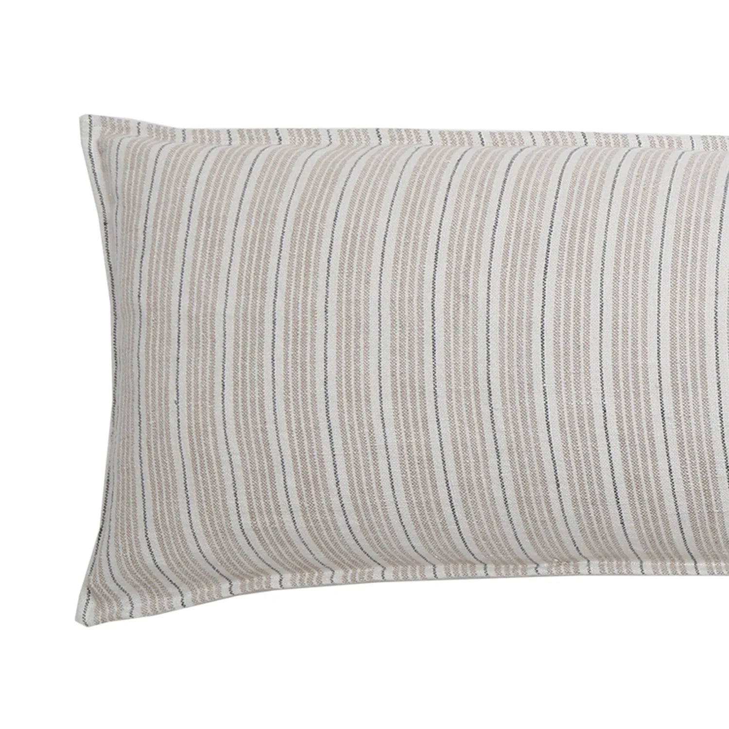 Pom Pom at Home Newport Striped Linen Body Pillow with Insert ~ 18 x 60 - Image 2