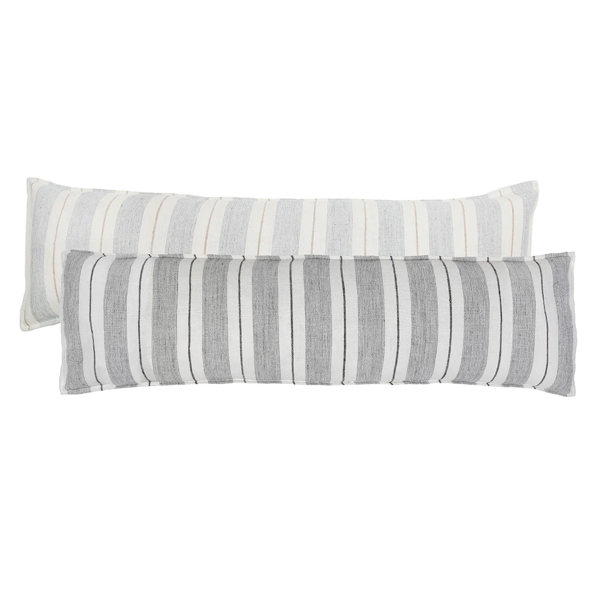 Pom Pom at Home Laguna Striped Linen Body Pillow with Insert ~ 18 x 60 ~ Available in 2 Colors - Image 1