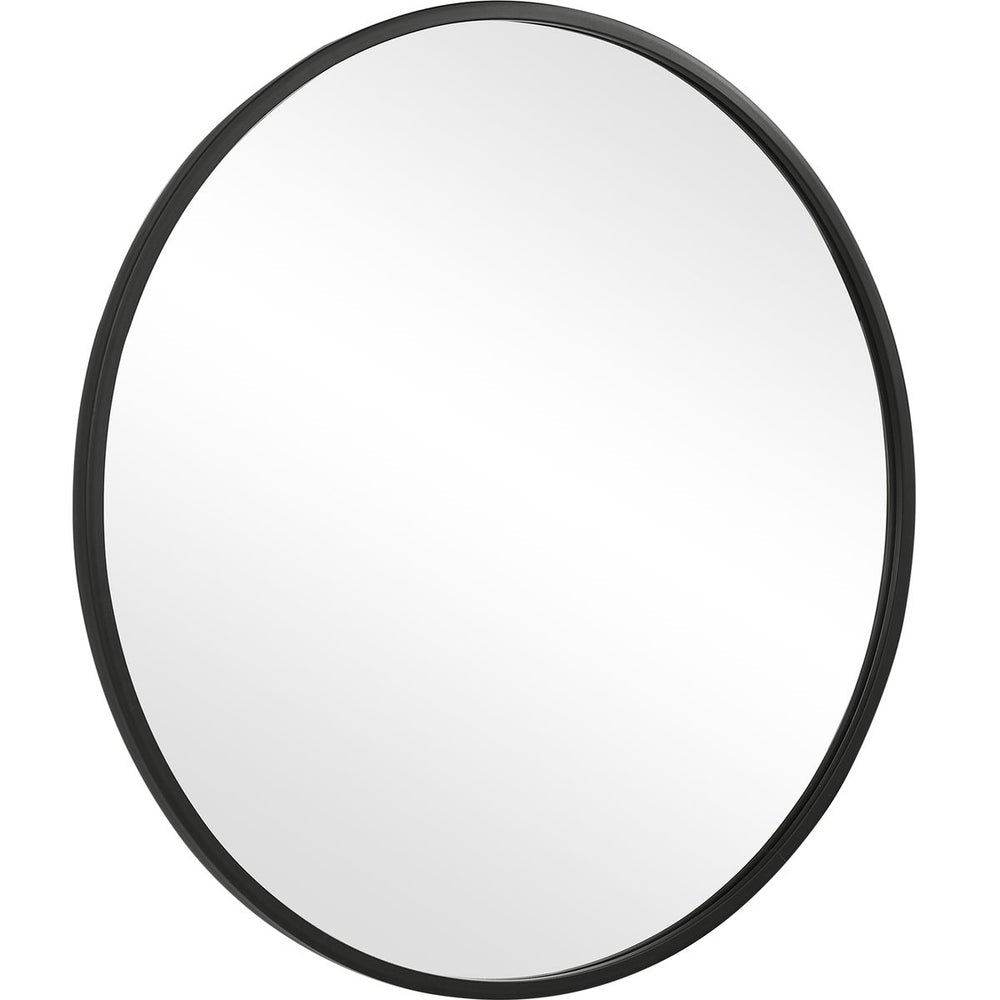 Casa Bella Living Perfect Matte Black Round Mirror - Image 3