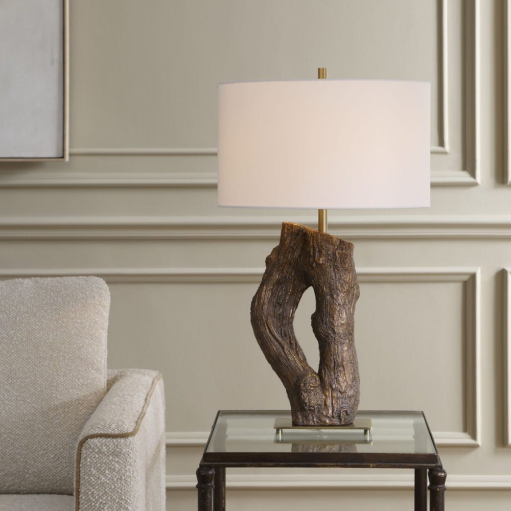 Uttermost Namath Textured Wooden Table Lamp - Image 3
