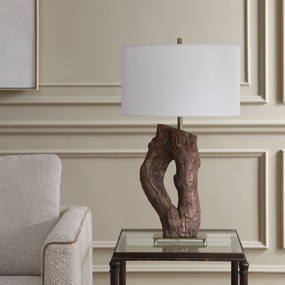 Uttermost Namath Textured Wooden Table Lamp - Image 1