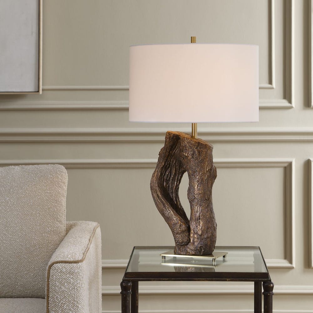 Uttermost Namath Textured Wooden Table Lamp - Image 2