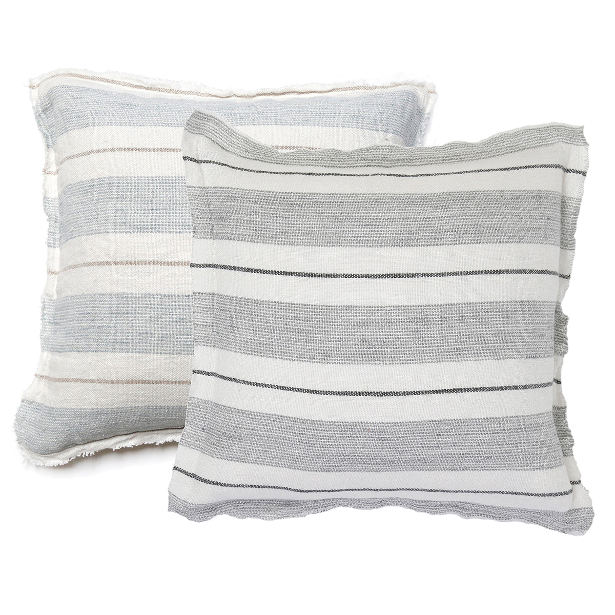 Pom Pom at Home Laguna Striped Linen Pillow with Insert ~ 20 x 20 ~ Available in 2 Colors - Image 1