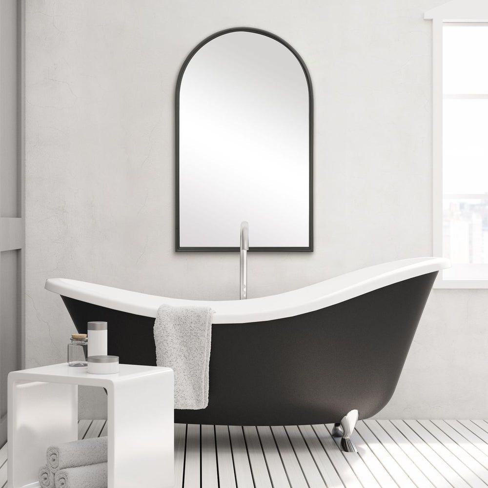 Casa Bella Living Simple Matte Black Arch Mirror - Image 2
